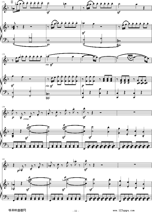 春天奏鸣曲-贝多芬(钢琴谱)11