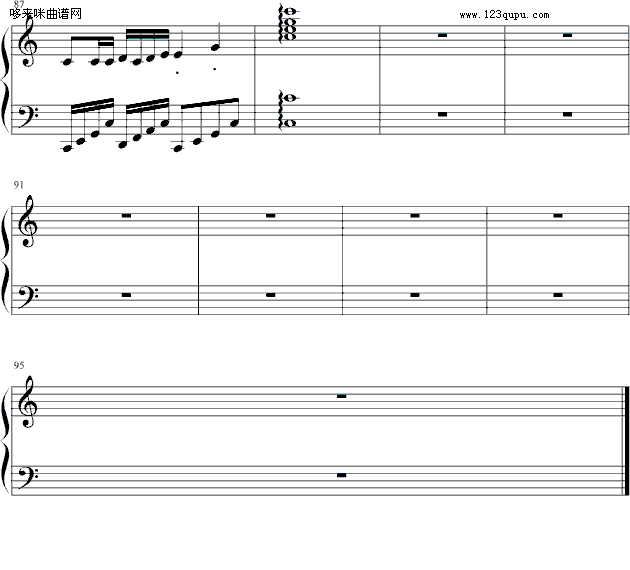 C大调奏鸣曲第一乐章-现代琴手(钢琴谱)10