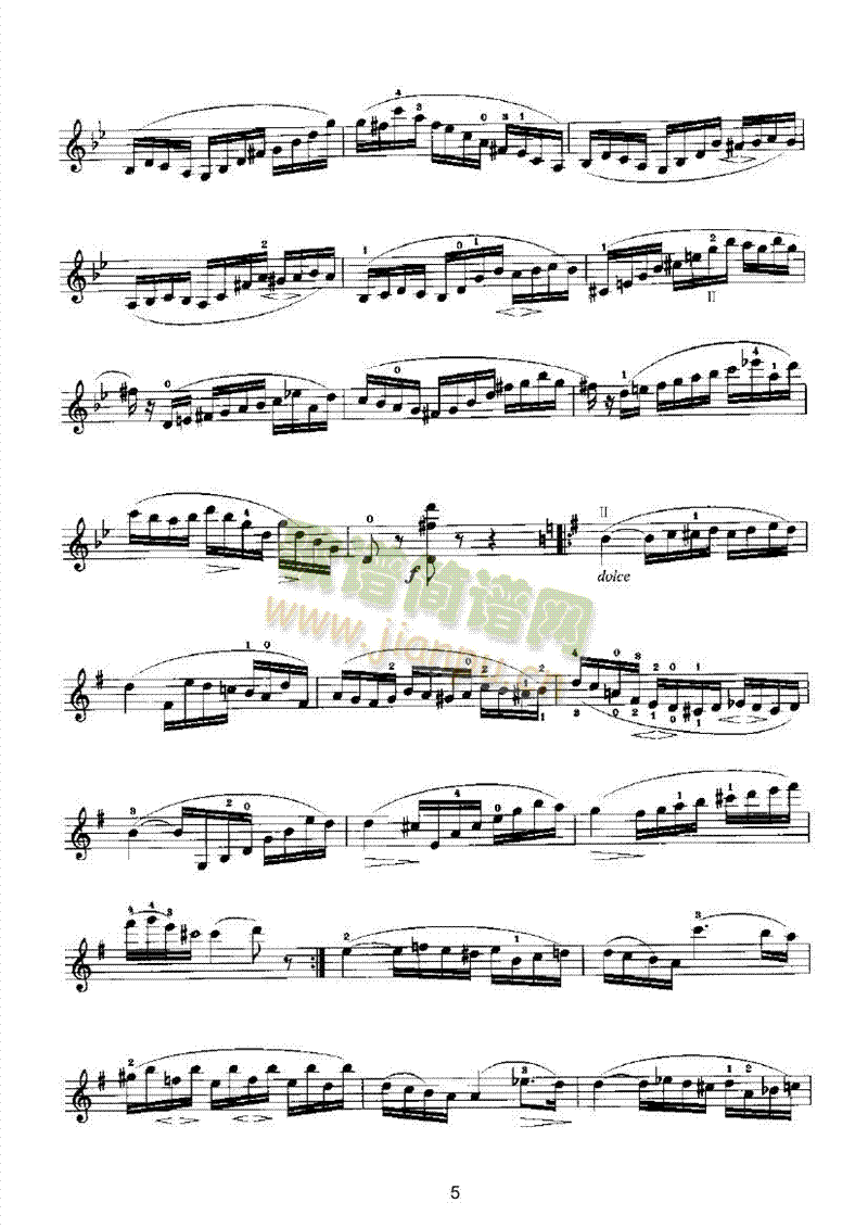 马扎斯小提琴华丽练习曲27首作品36号弦乐类小提琴(其他乐谱)5