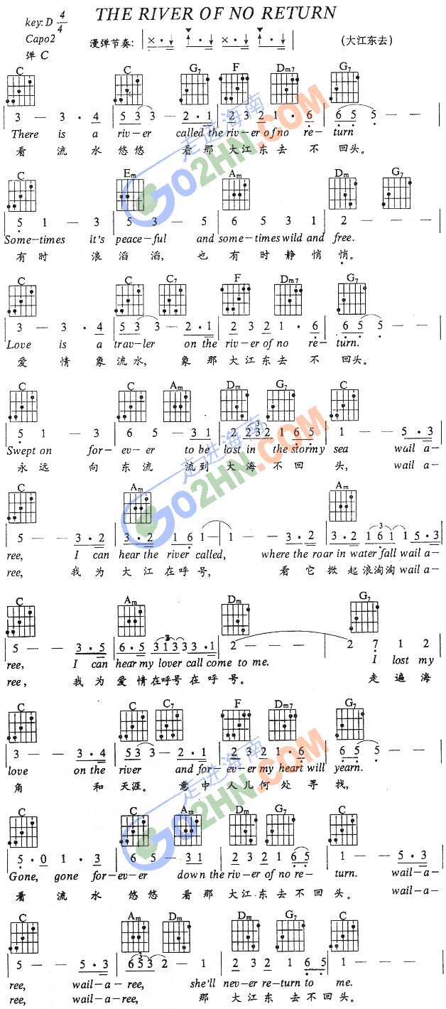 THERIVEROFNORETURN(吉他谱)1