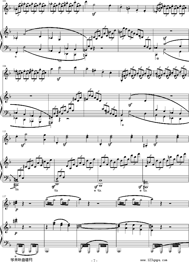 春天奏鸣曲-贝多芬(钢琴谱)7