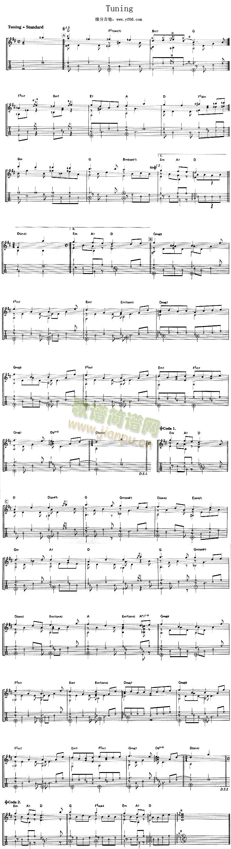 Tuning(吉他谱)1
