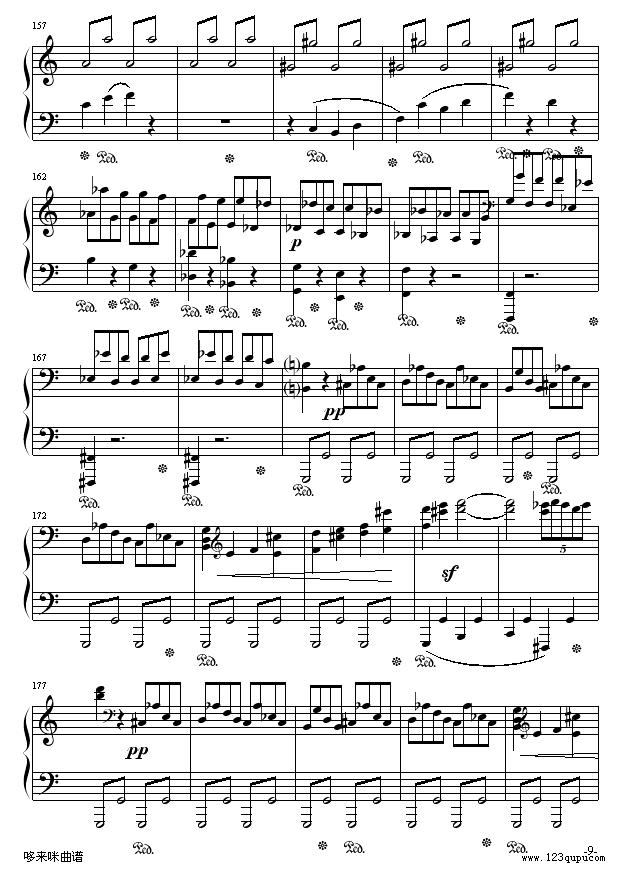 悲怆奏鸣曲第一乐章-贝多芬(钢琴谱)9