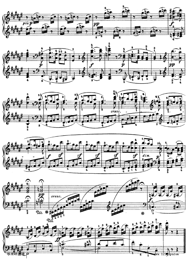 第二十四钢琴奏鸣曲-Op.78-贝多芬(钢琴谱)10