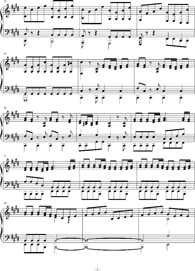 春季交响曲Piano(钢琴谱)3