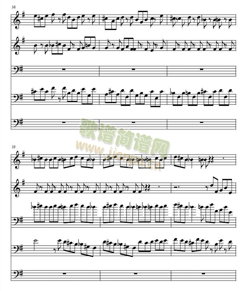 巴赫Ｇ大调铜管五重奏(总谱)7