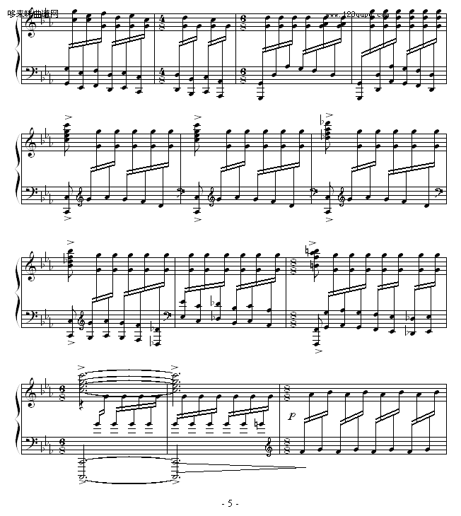 Bolero-久石让(钢琴谱)5