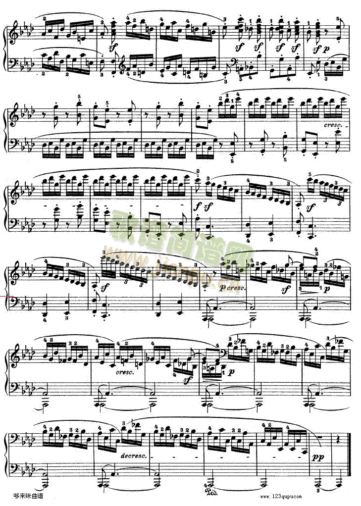 第十二钢琴奏鸣曲--贝多芬(钢琴谱)18