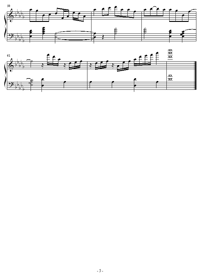 下一站天后-泠冷飘花(钢琴谱)5