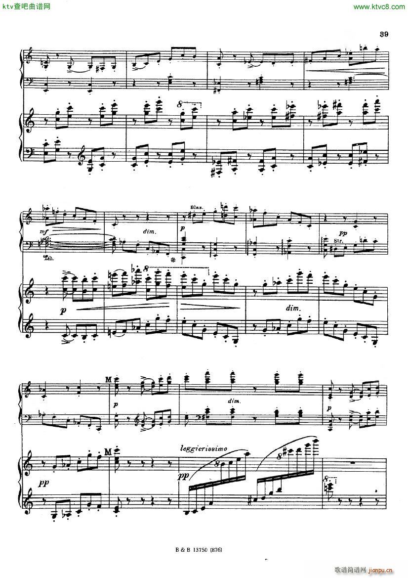 D Albert op 12 Piano Concerto No 2 part 2(钢琴谱)10