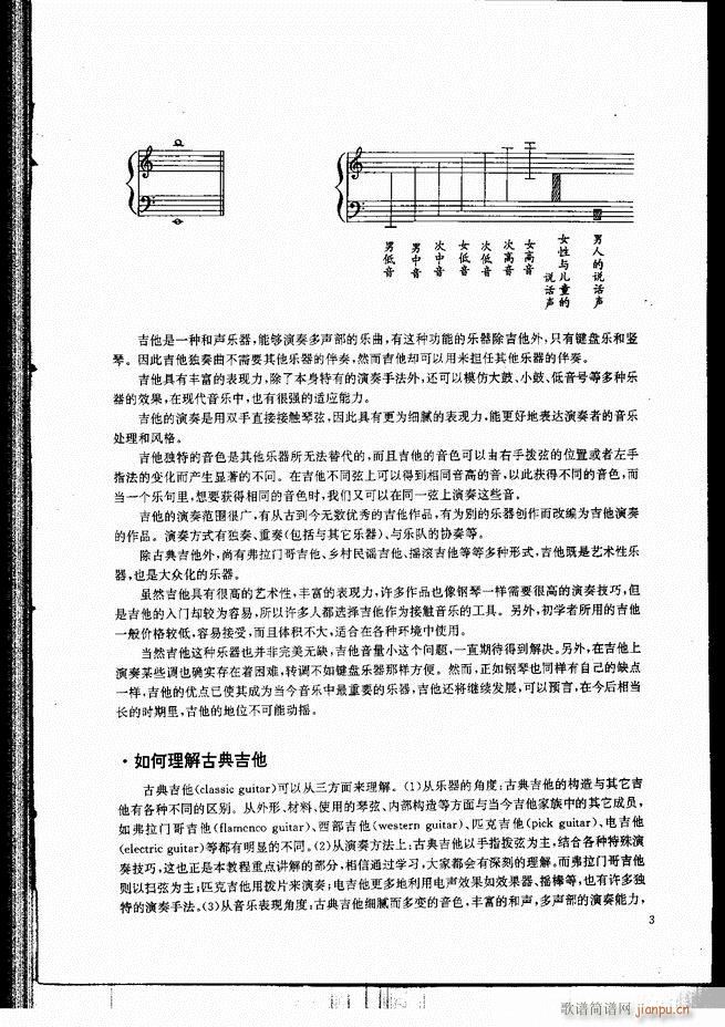 古典吉他演奏教程 目录 前言 1 60(吉他谱)10