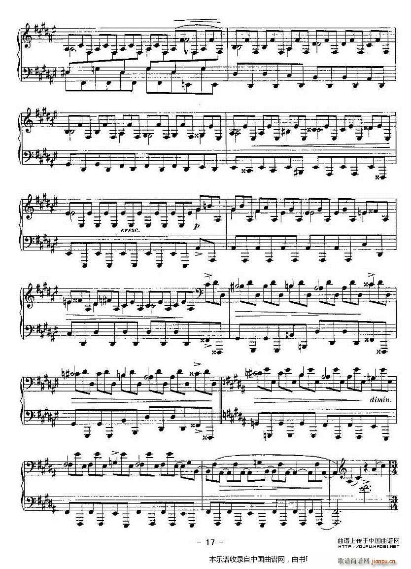 Ballades 勃拉姆斯4首叙事曲(钢琴谱)17
