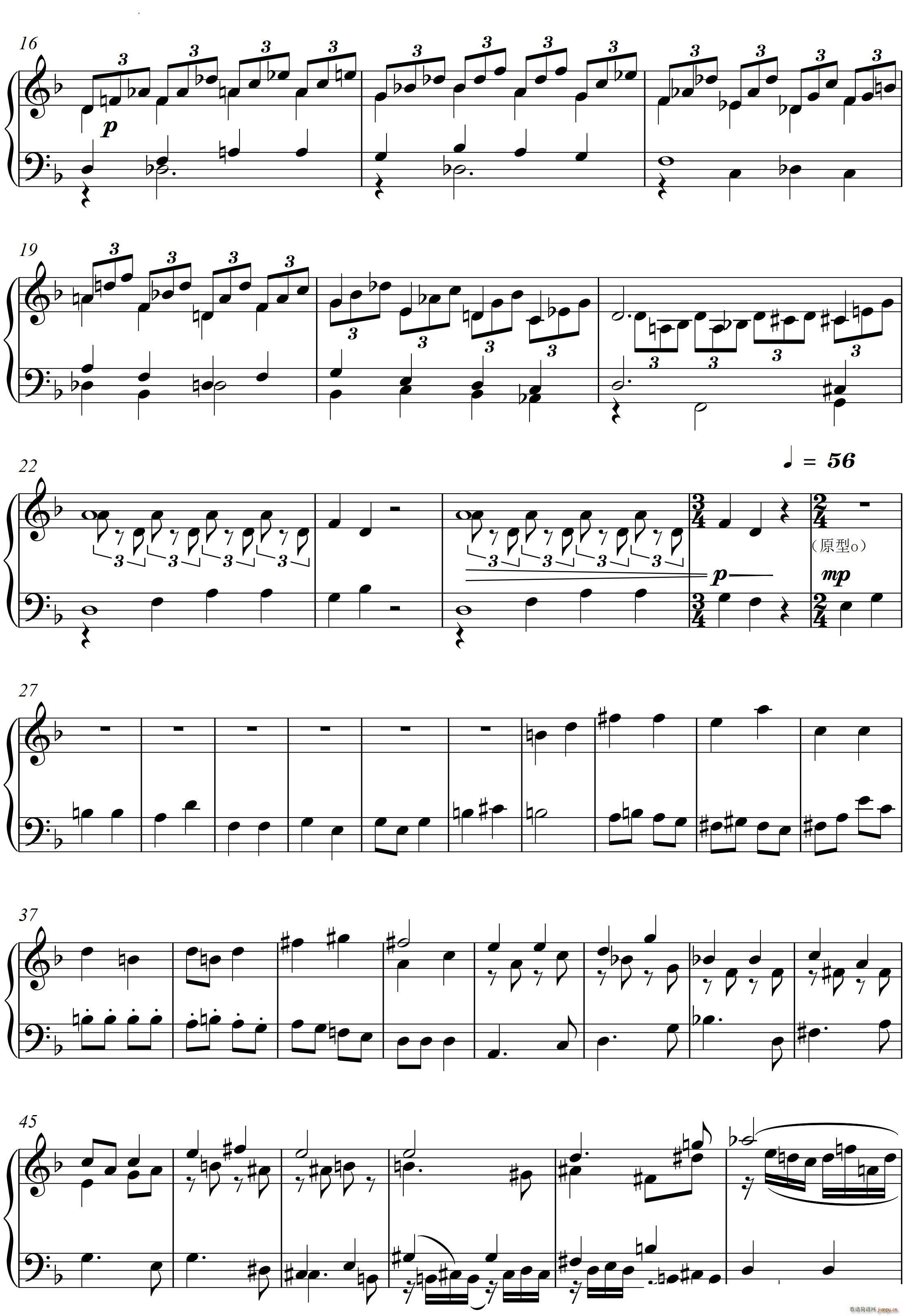 第22钢琴奏鸣曲 信仰 Piano Sonata No`22四个乐章(钢琴谱)24