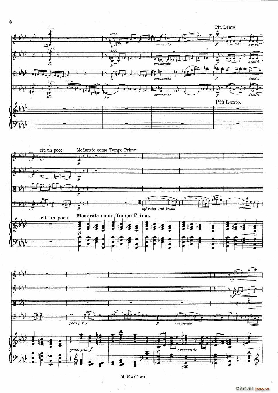 Bax Quintet for Harp and Strings(钢琴谱)6