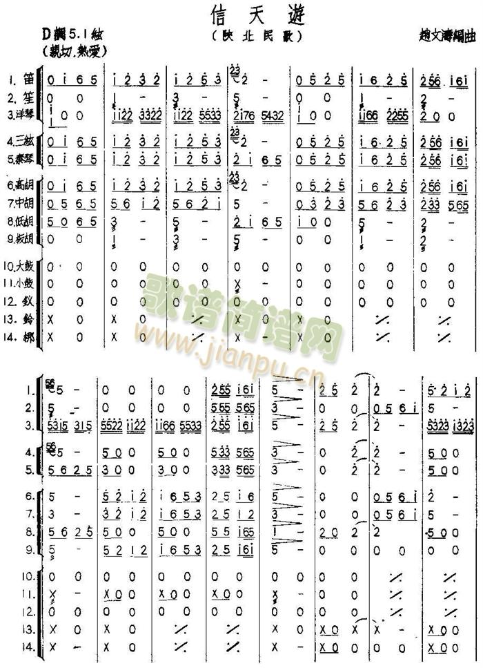 信天游总谱(总谱)1