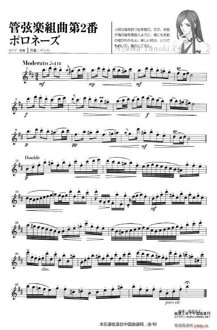 金色琴弦 柚木梓马(笛箫谱)13