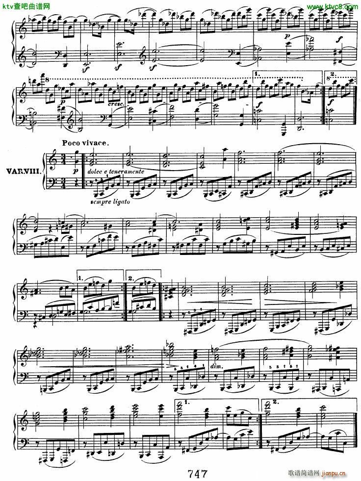 Beethoven op 120 Diabelli Variations(钢琴谱)7