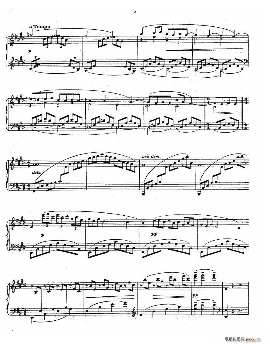 Claude Debussy Arabesque No 1 Arabesque No 1(十字及以上)5