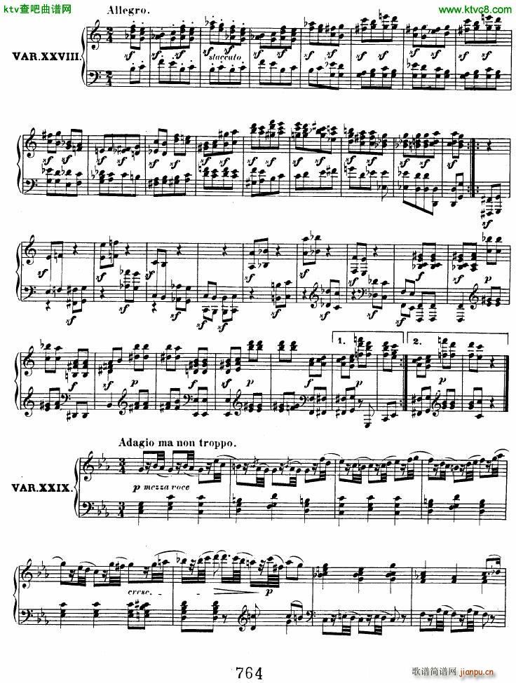 Beethoven op 120 Diabelli Variations(钢琴谱)24