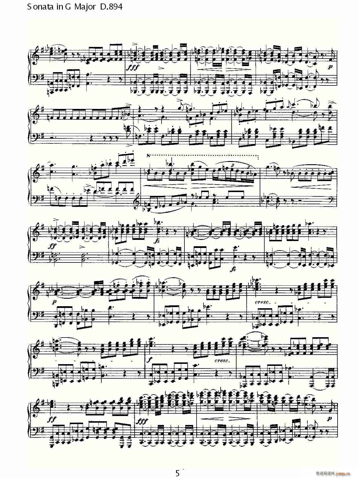 Sonata in G Major D.894(十字及以上)5