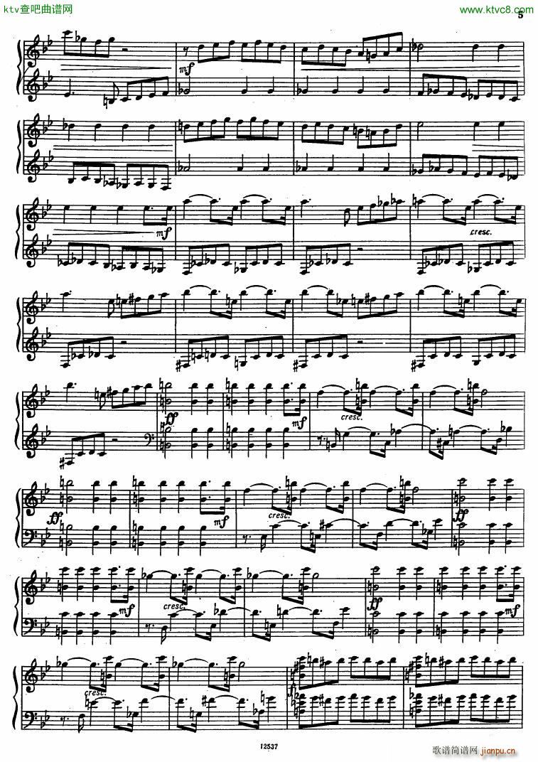 Flyarkovsky 6 preludes and fugues(钢琴谱)5