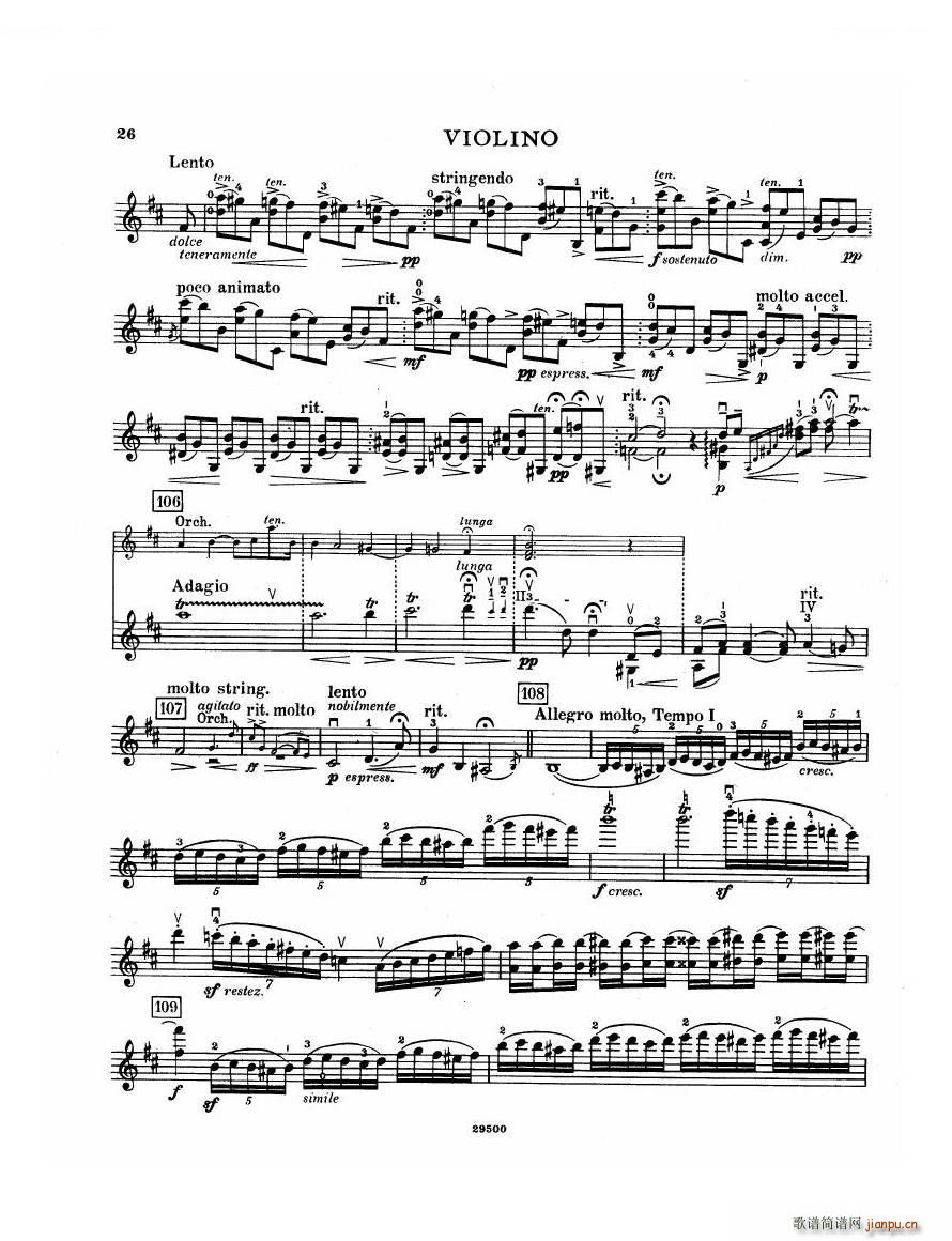 Elgar Violin Concerto Vn Violin Concerto Vn(十字及以上)26