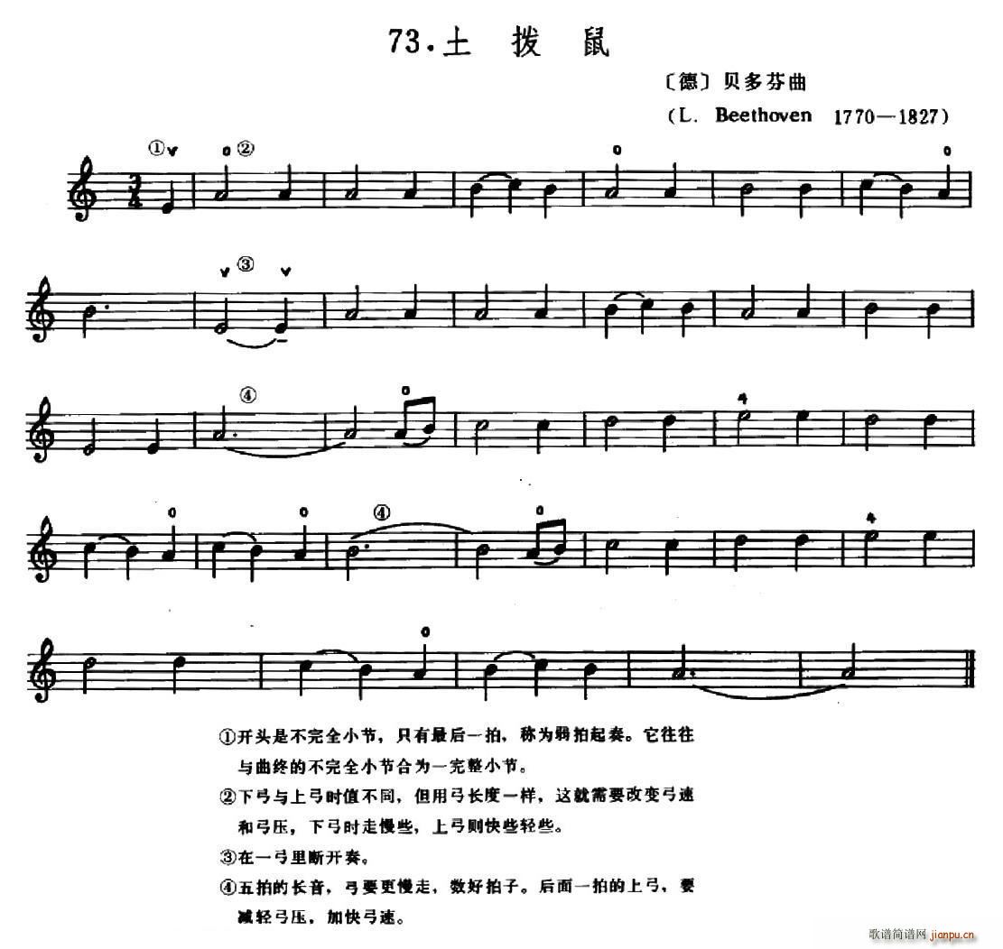 学琴之路练习曲73 土拨鼠(十字及以上)1