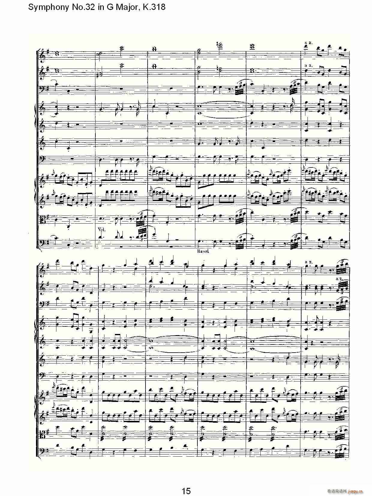 Symphony No.32 in G Major, K.318(十字及以上)15