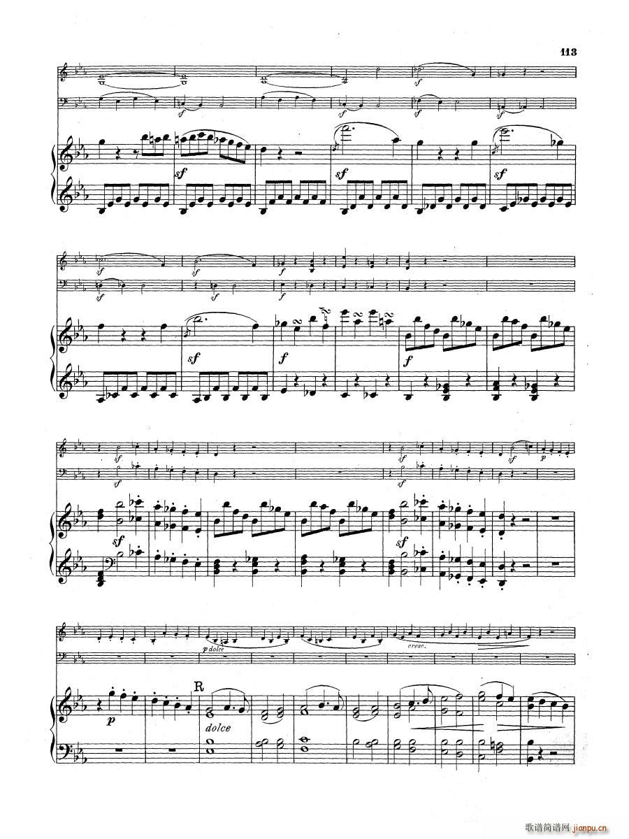 Beethoven op 1 no 3 Piano Trio(钢琴谱)25