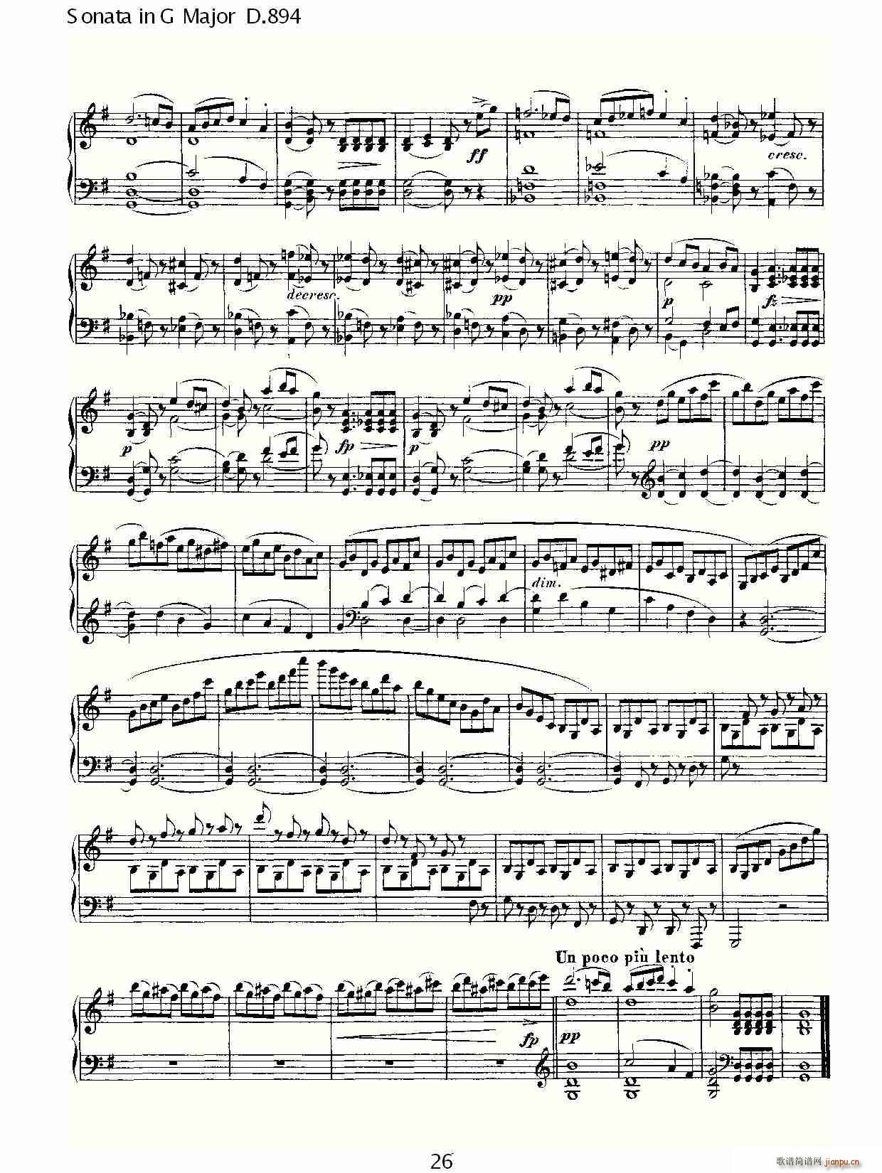 Sonata in G Major D.894(十字及以上)27