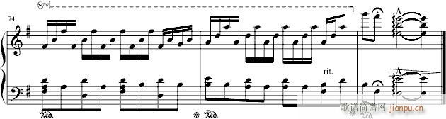 回想的忆绪(钢琴谱)5