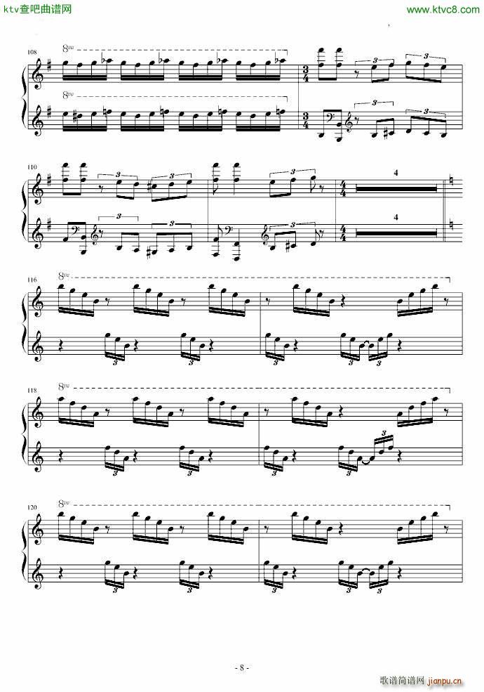 Habanera(钢琴谱)8