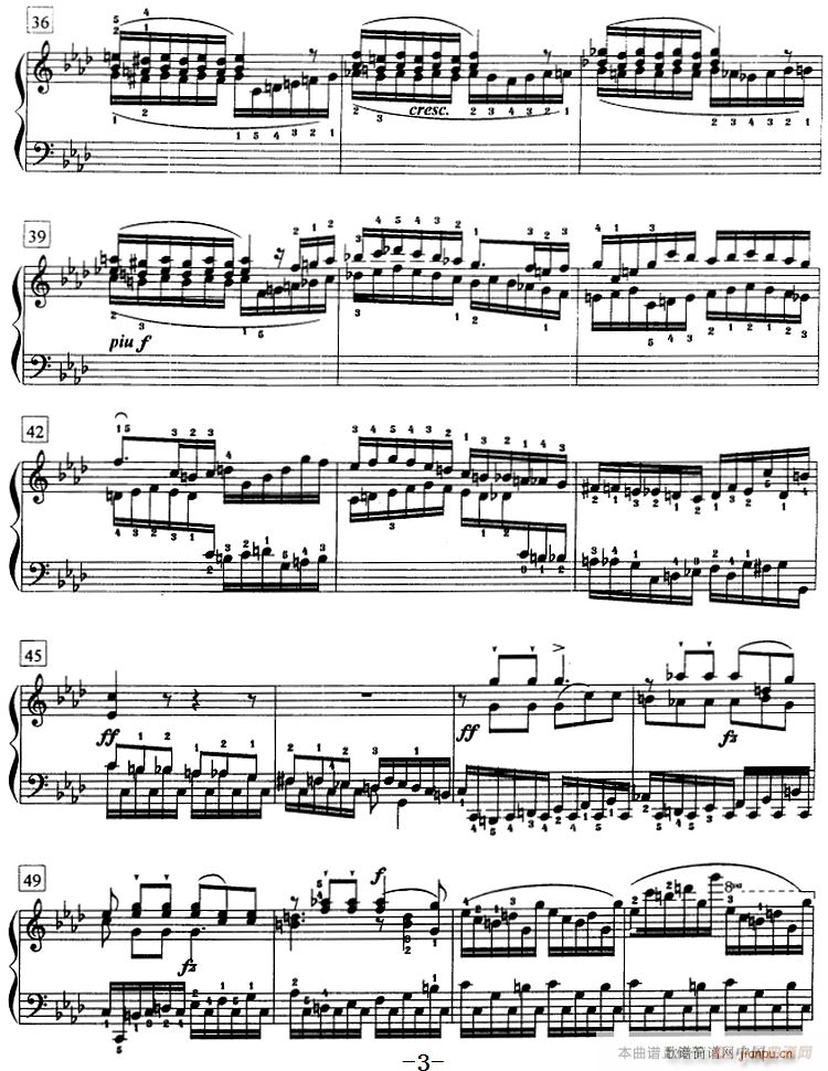 钢琴教程第七级 练习曲 名手之道 No 21(钢琴谱)3