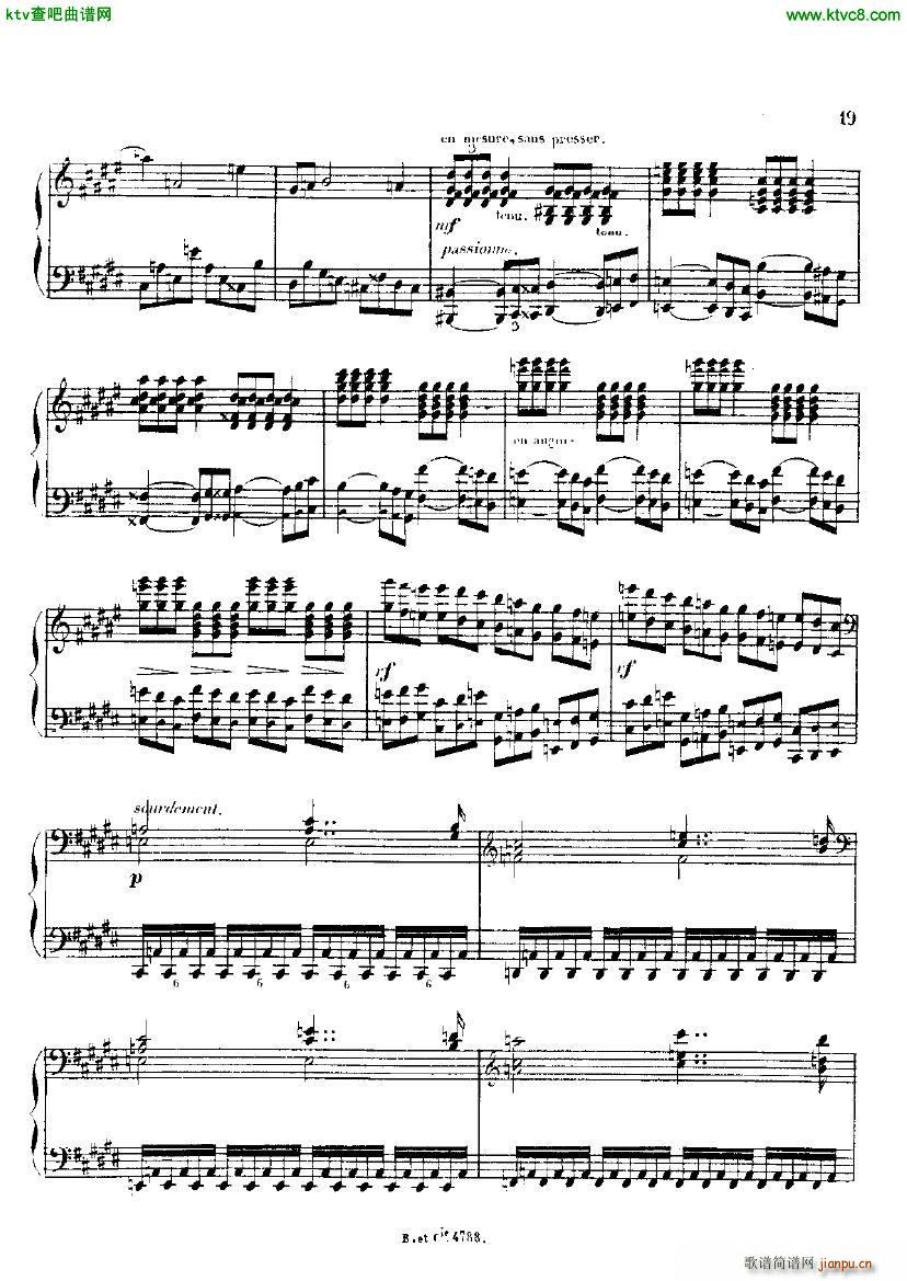 Alkan op 33 Grande Sonata part 1(钢琴谱)19