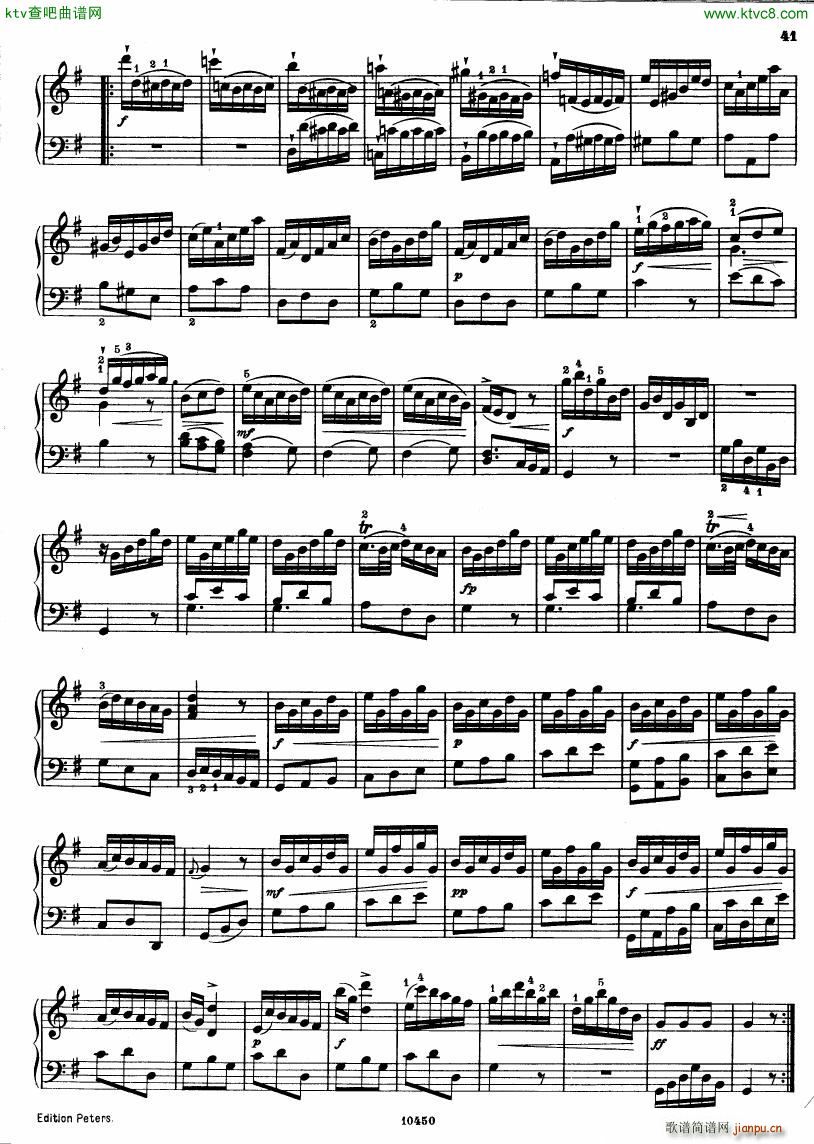 Bach JC op 17 no 4 Sonata(钢琴谱)7