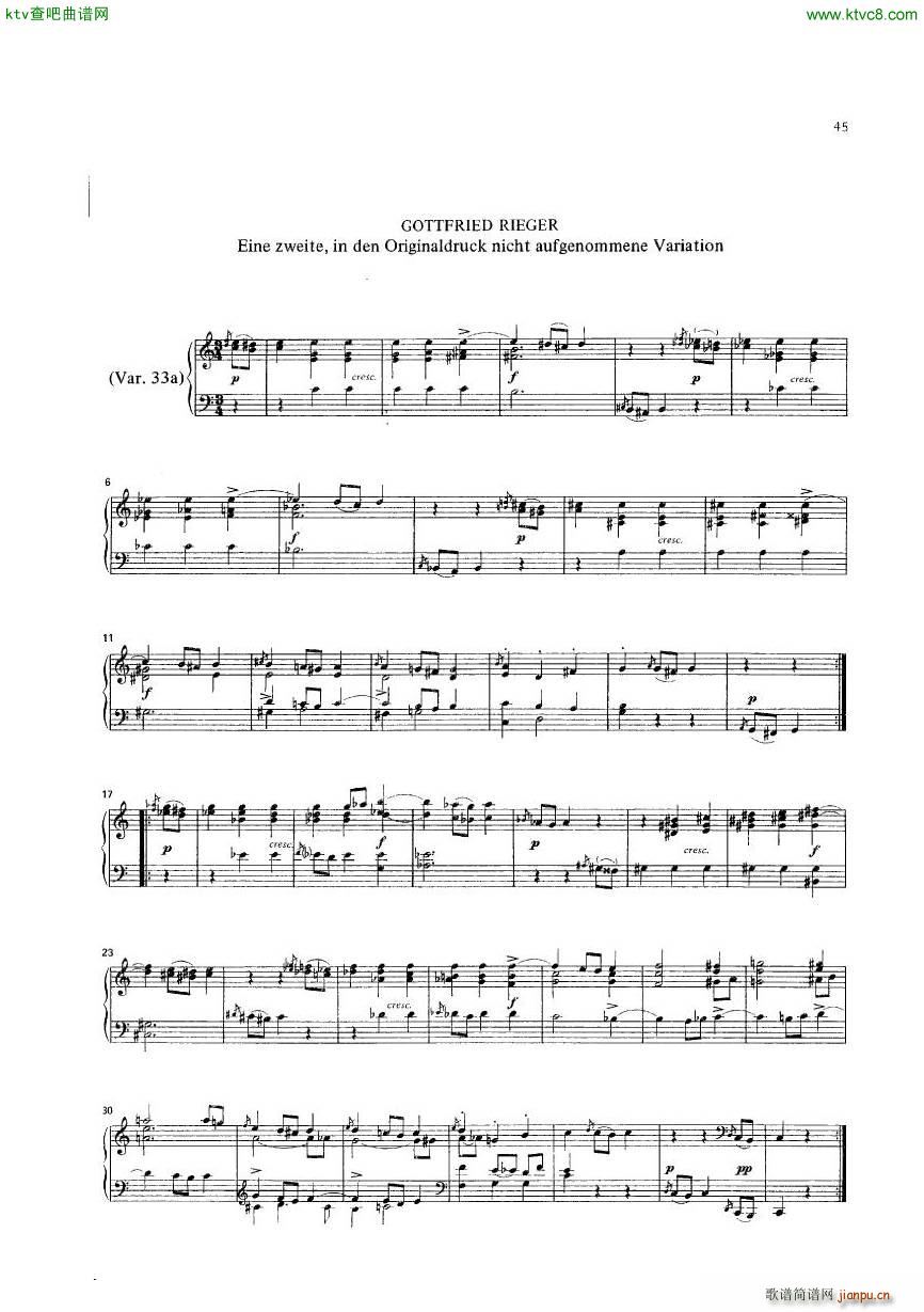 Diabelli Variationen(钢琴谱)50