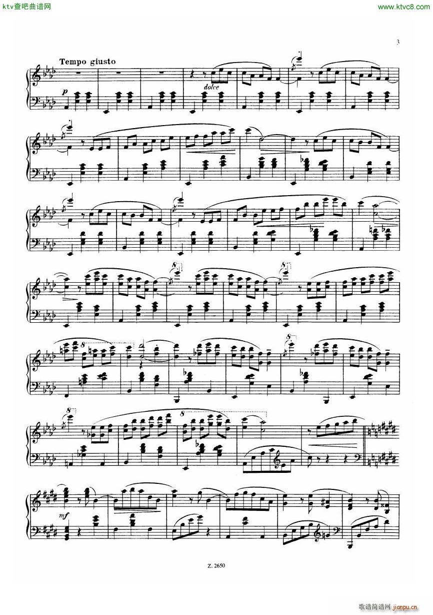 delibes dohnanyi two waltzes 1 naila waltz(钢琴谱)3