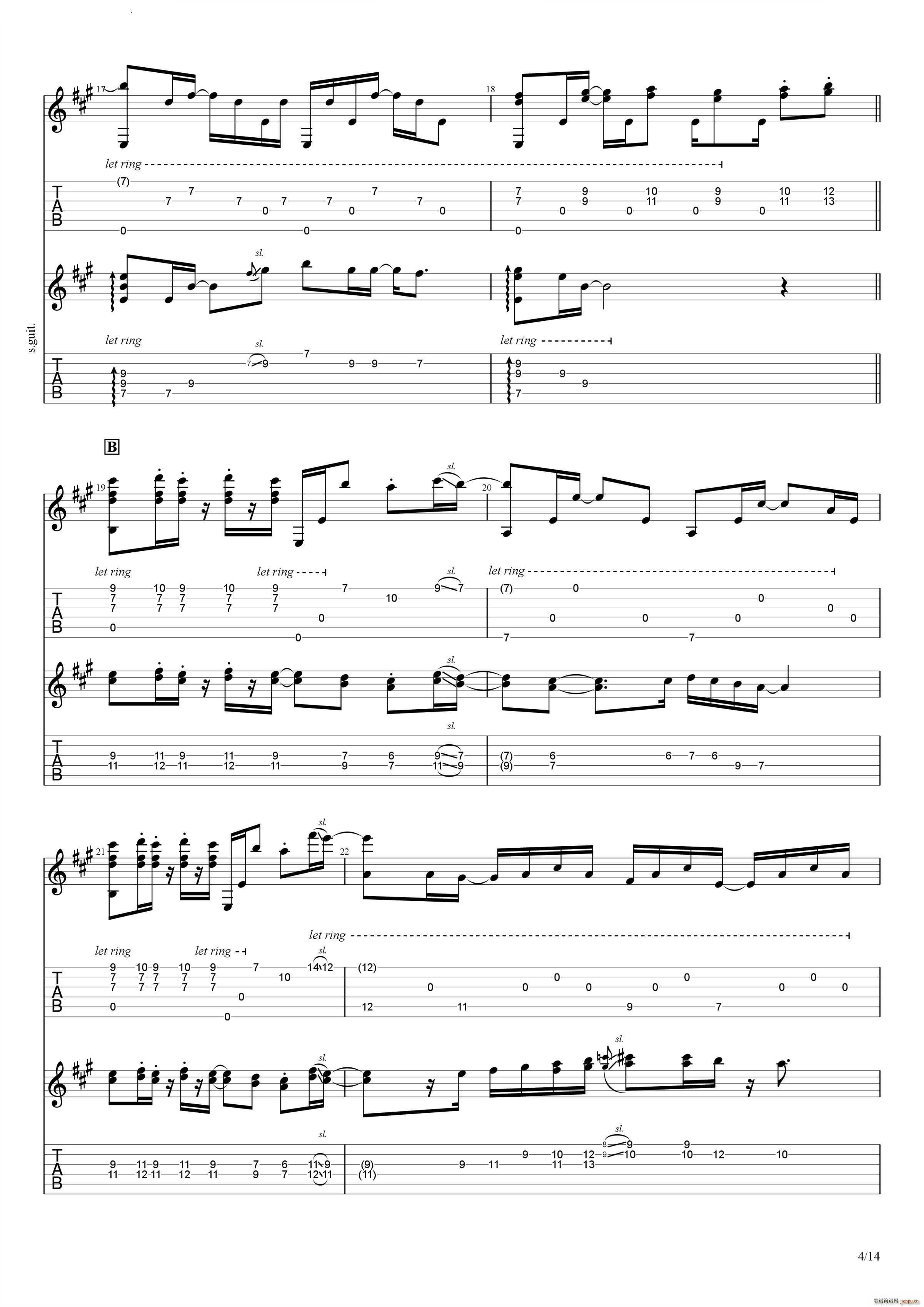 Bus Stop in the Rain(吉他谱)5