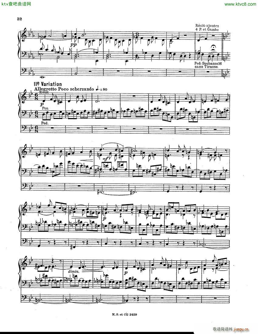 Berthier Paul Variations pour Grand orgue(钢琴谱)3