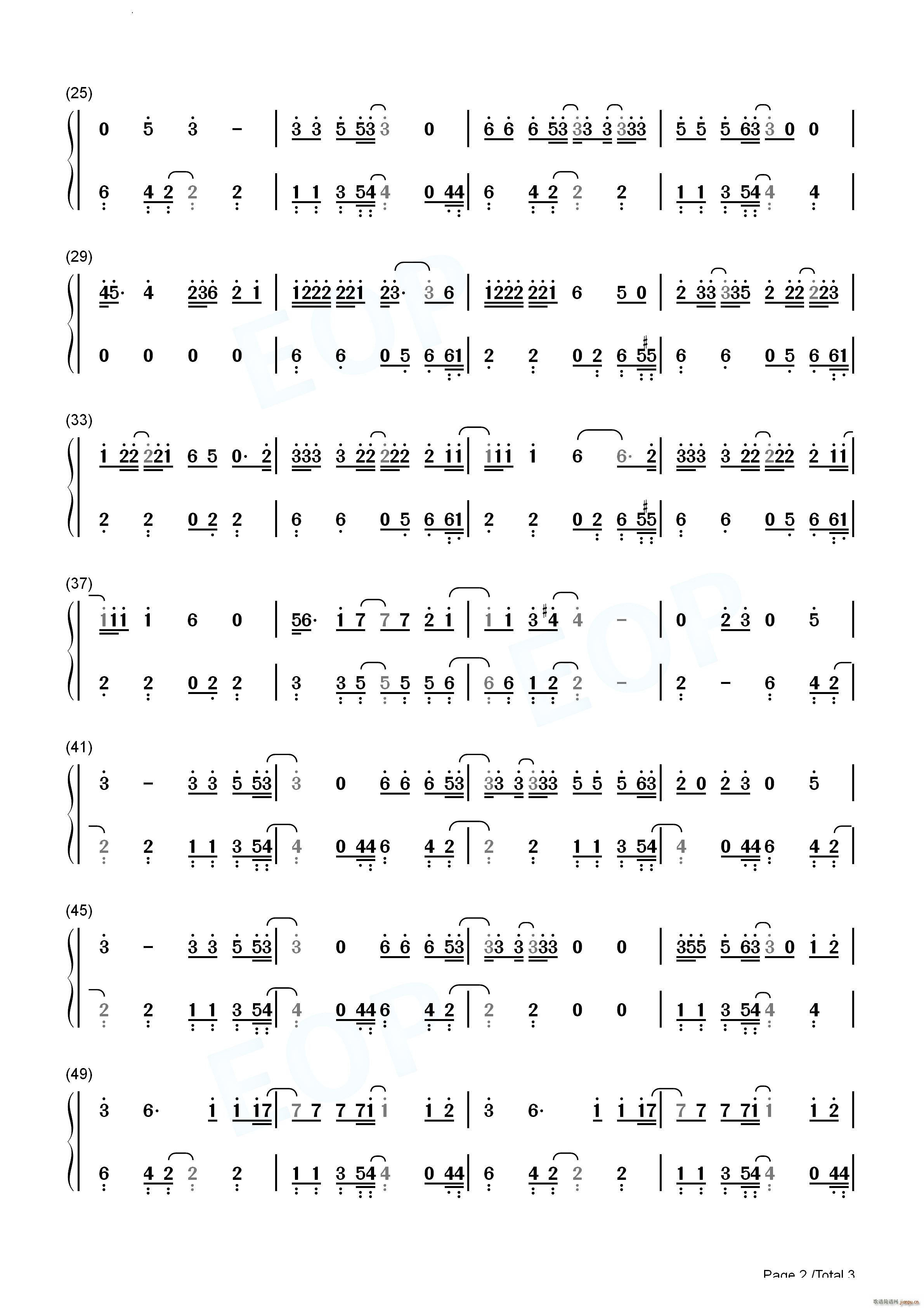 Dance the Night芭比配乐(钢琴谱)9