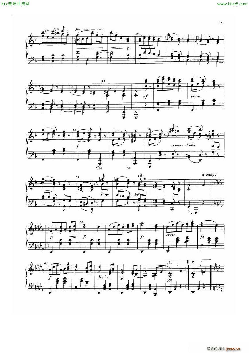 Dvorak Walzer op 54(钢琴谱)24