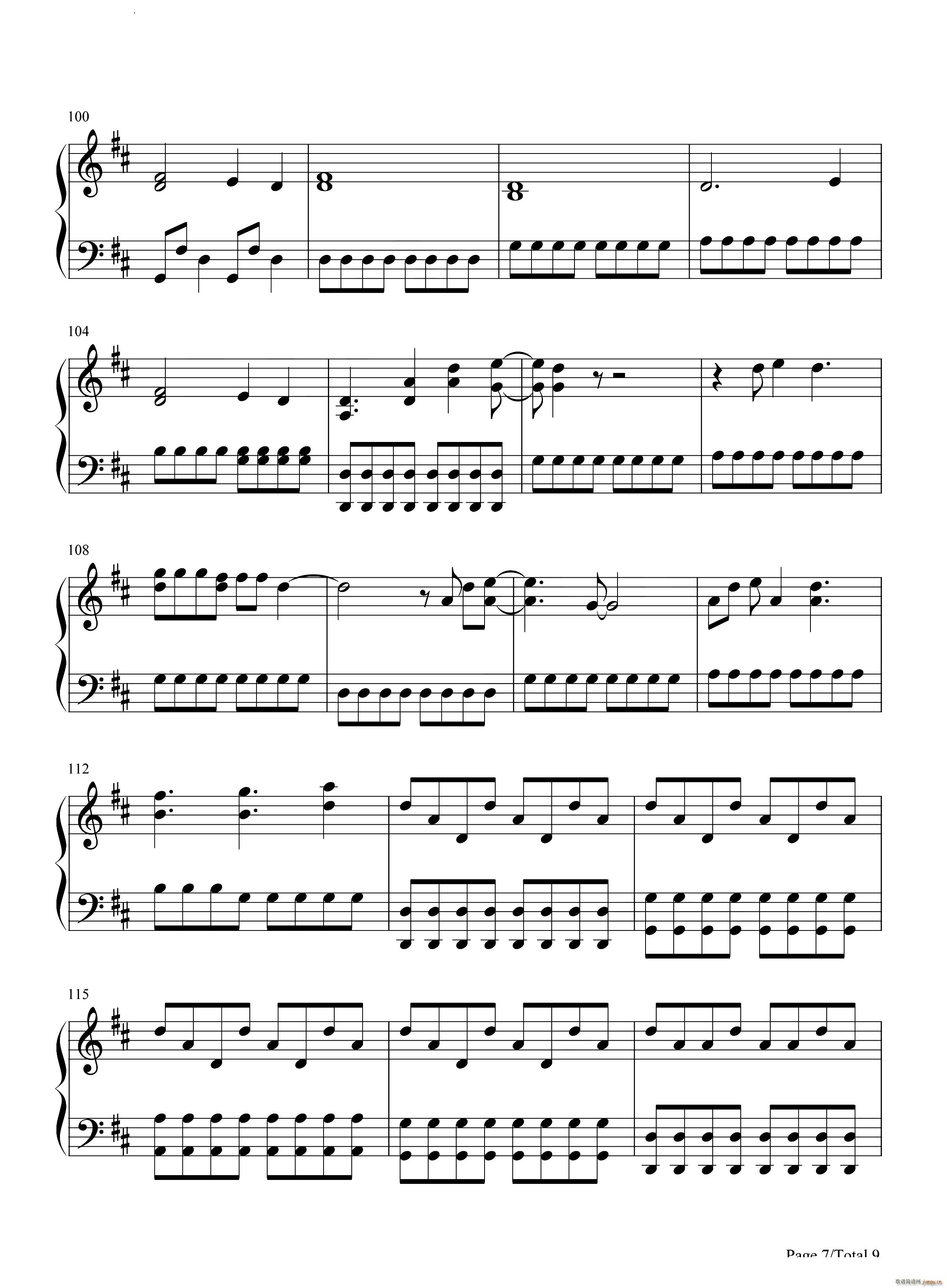 Adams Song(钢琴谱)8