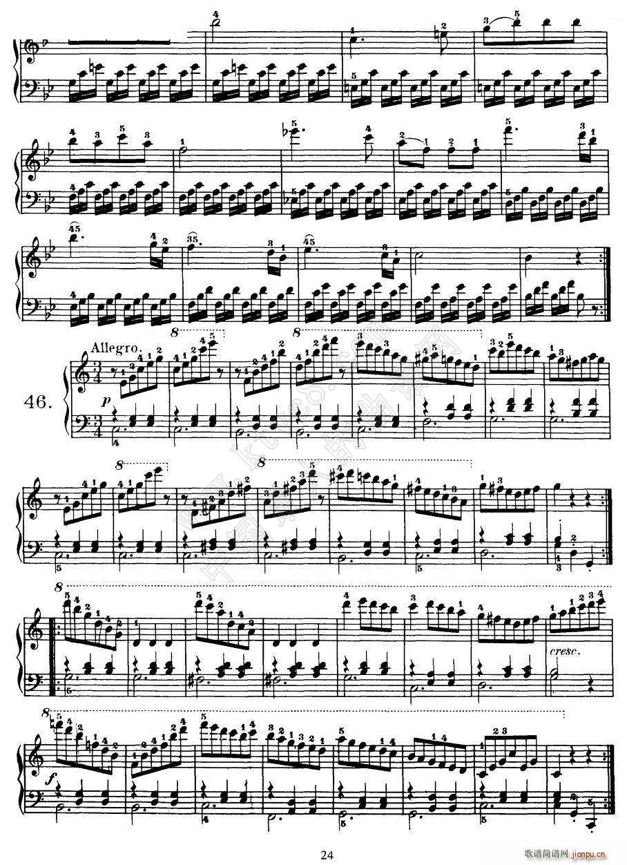 Czerny 100 Progressive Studies Op 139 37 46(钢琴谱)6