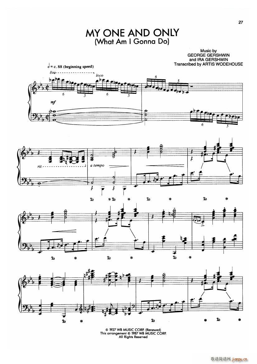 Gershwin wodehouse my my(十字及以上)1