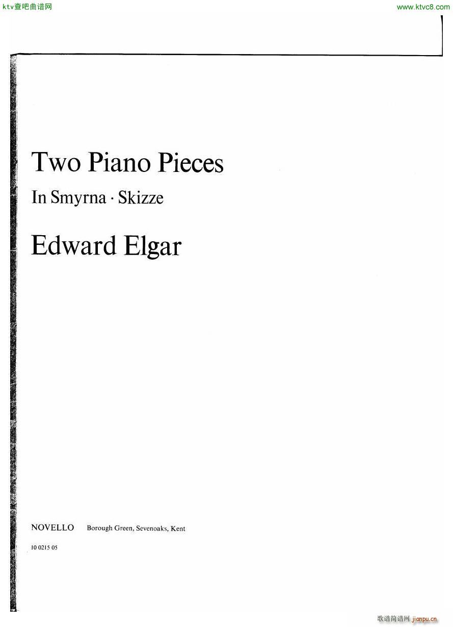 Elgar Two Piano Pieces(钢琴谱)1