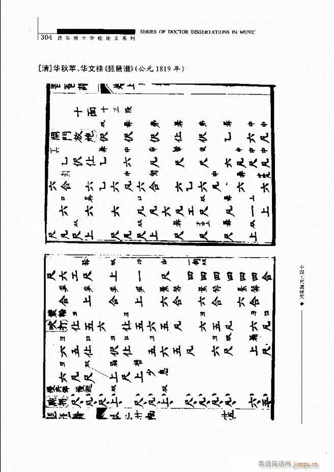 中国工尺谱研究 241 310(十字及以上)64