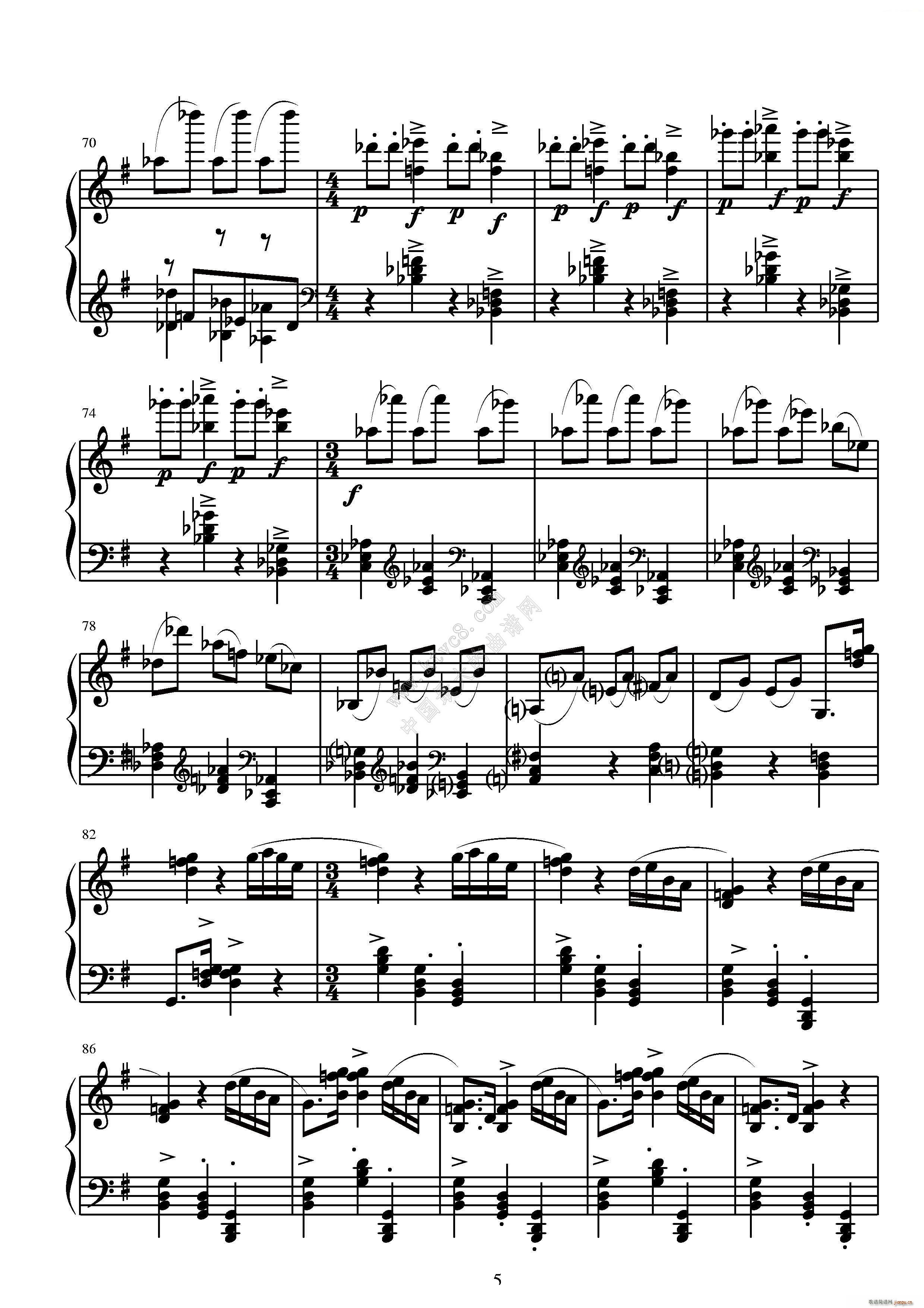 第五钢琴奏鸣曲(钢琴谱)19