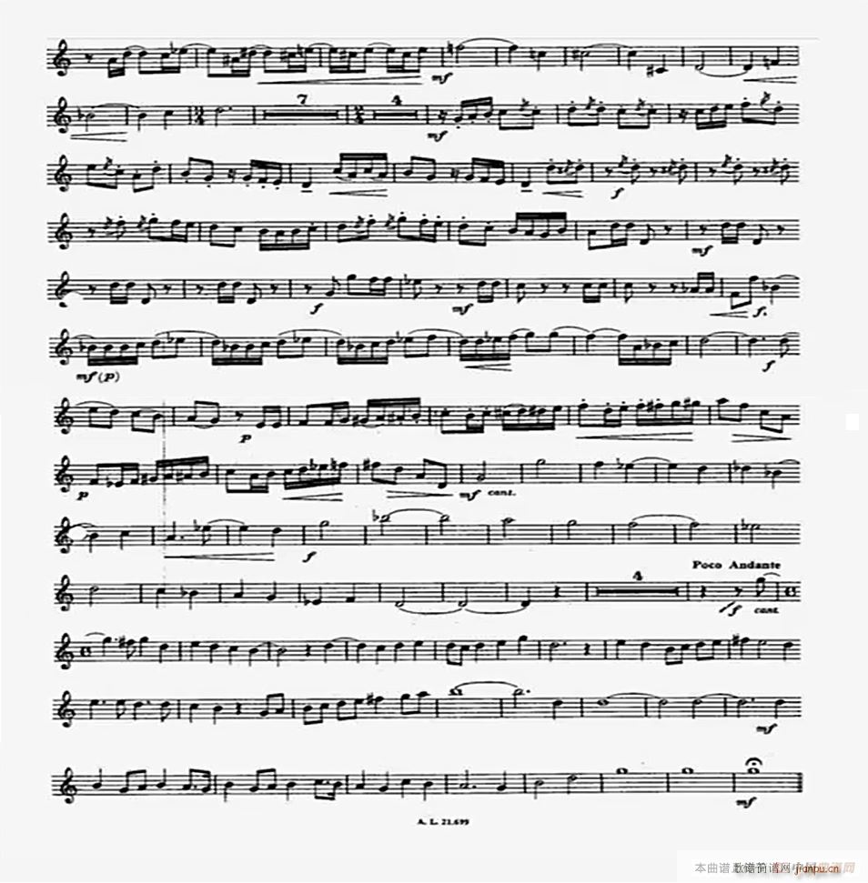 小奏鸣曲 钢琴与小号(钢琴谱)3