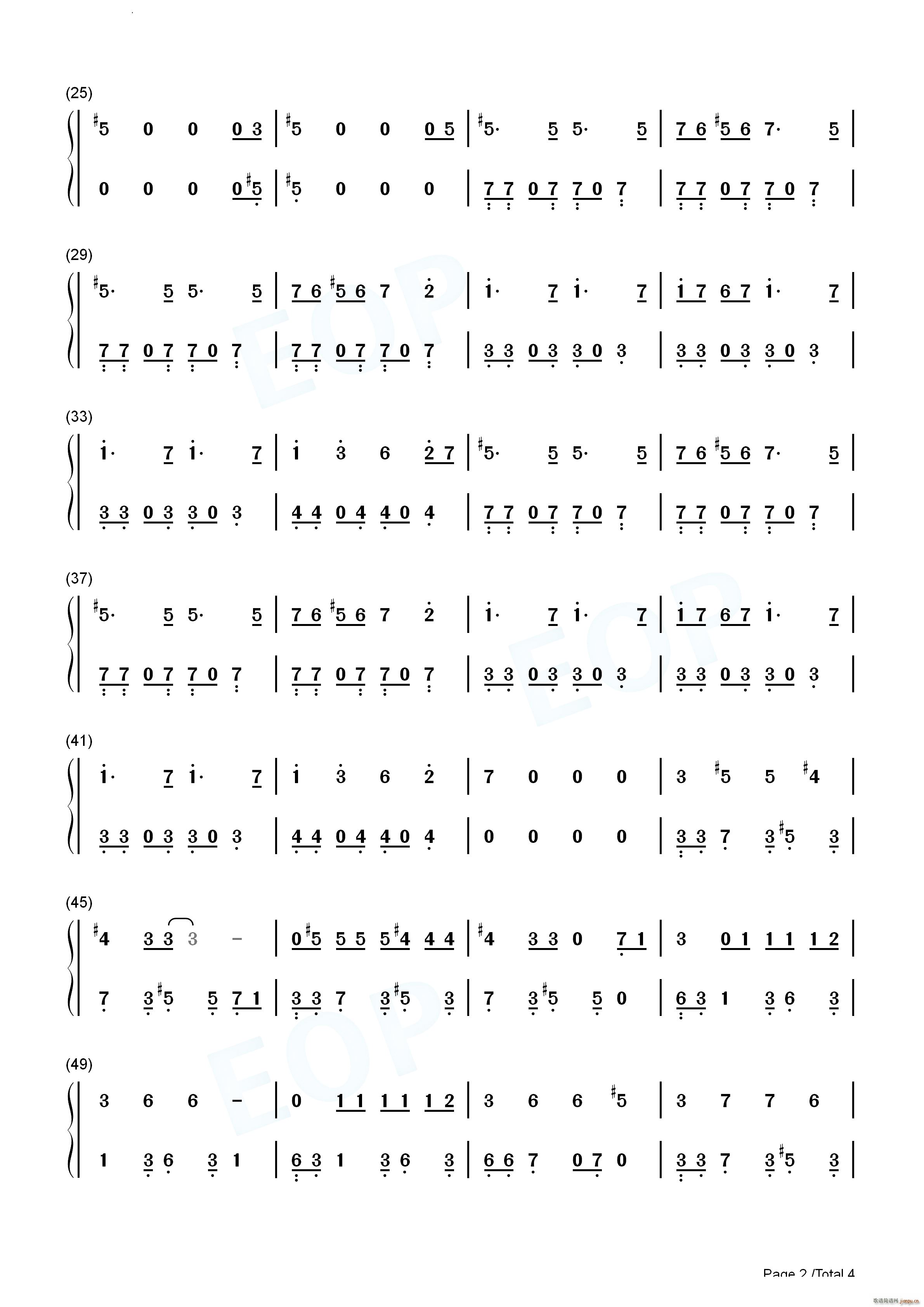 Padam Padam(钢琴谱)9