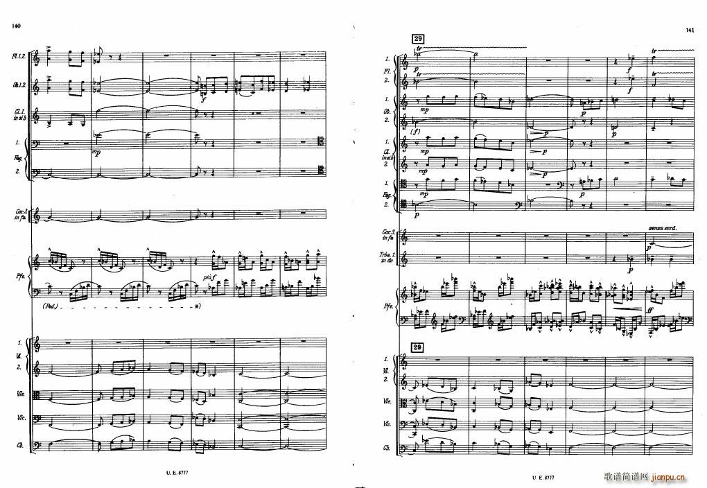 Bartok SZ 83 Piano Concerto No1 Full Score 二(钢琴谱)30